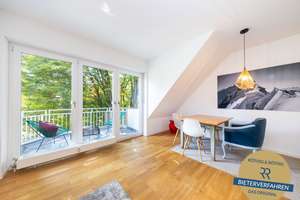 Bestlage Herzogpark: nahe dem Kufsteiner Platz & Isar. Helle 2-Zi.-DG-Wohnung mit Dachterrasse & TG. – Die vollständige Adresse der Immobilie erhältst du vom Anbieter., 81679 Herzogpark, München – Vorschaubild 1