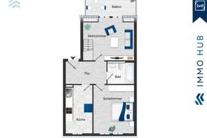 ++ Leerwerdend, Balkon, Galerie! Charmante 2,5 Zimmer Wohnung in Gohlis-Süd ++ – Die vollständige Adresse der Immobilie erhältst du vom Anbieter., 4155 Gohlis-Süd, Leipzig – Vorschaubild 9