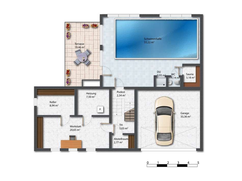 Grundriss Untergeschoss