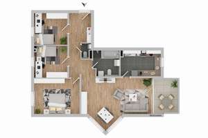 Lichtdurchflutete 4-Zimmer-Wohnung mit Atelier, EBK, Balkon und Aufzug – Die vollständige Adresse der Immobilie erhältst du vom Anbieter., 70378 Neugereut, Stuttgart – Vorschaubild 26