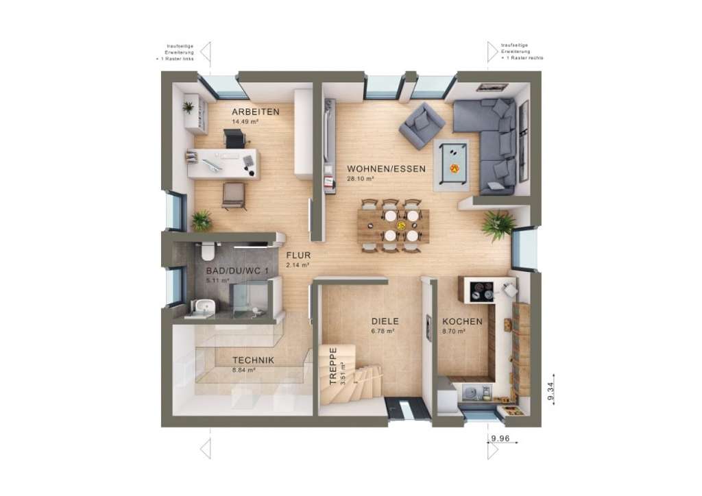 Immobilie in Oberharmersbach - Interessante Aufteilung für den Alltag - Bild 4