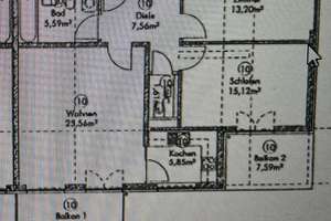 Ruhige, helle 3-Zimmer-Wohnung mit 2 Balkonen im Zentrum Nähe ZOB/Schloss/THI – Esplanade 19, 85049 Mitte, Ingolstadt – Vorschaubild 7