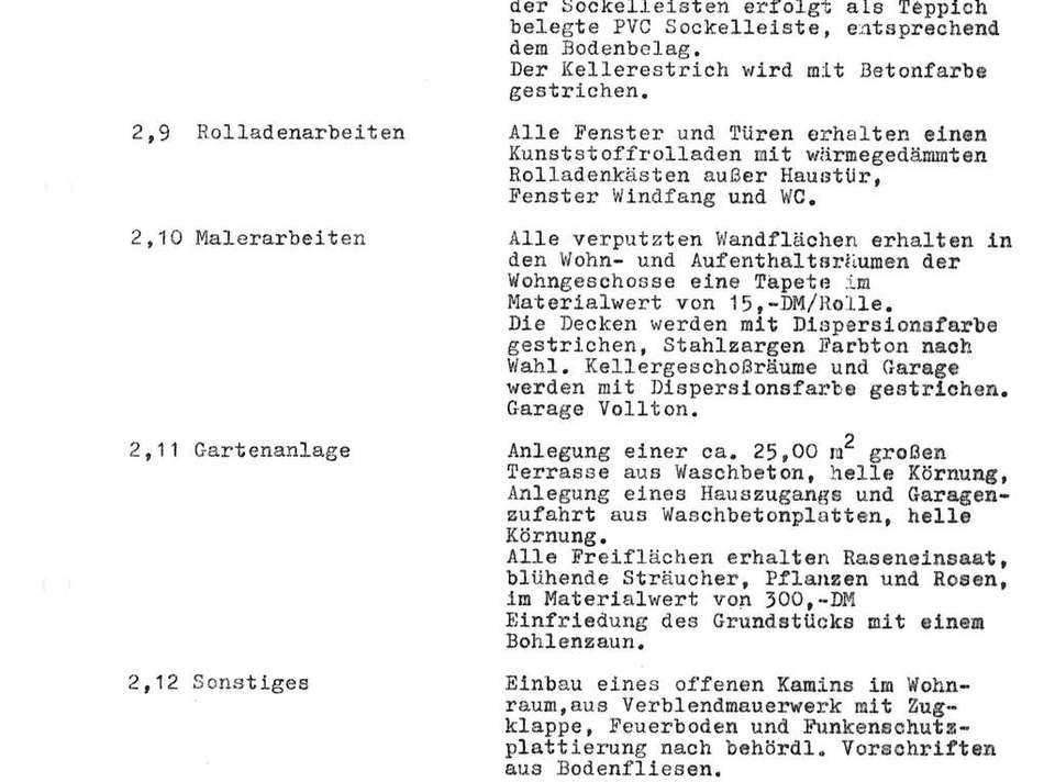 Baubeschreibung