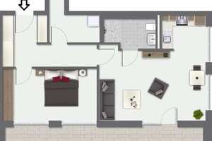 Helle 2-Zimmer-Neubauwohnung mit großzügiger Loggia – Die vollständige Adresse der Immobilie erhältst du vom Anbieter., 49090 Eversburg, Osnabrück – Vorschaubild 11