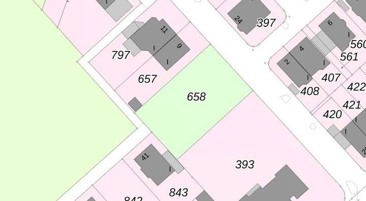 Flurkarte Flurstück 658
