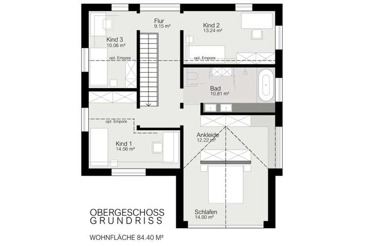 Grundriss Obergeschoss