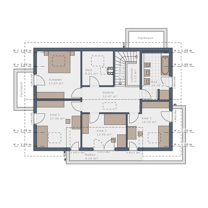 Grundriss Obergeschoss
