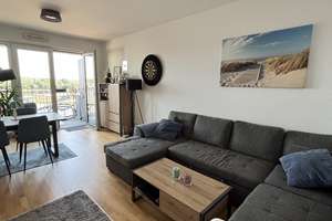 Traumhafter Rheinblick im Mainzer Zollhafen – moderne 2-Zimmer-Wohnung mit Balkon und Stellplatz – Rheinallee 68, 55120 Neustadt, Mainz – Vorschaubild 2