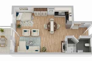 Uppenberg: Exklusive 1-Zimmer-Wohnung in historischer Parkidylle nahe Germania-Campus – Die vollständige Adresse der Immobilie erhältst du vom Anbieter., 48159 Uppenberg, Münster – Vorschaubild 8