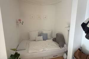 Untermiete für meine ruhige und liebevoll möblierte Wohlfühlwohnung im Grünen l mit Balkon – Die vollständige Adresse der Immobilie erhältst du vom Anbieter., 81927 Englschalking, München – Vorschaubild 2
