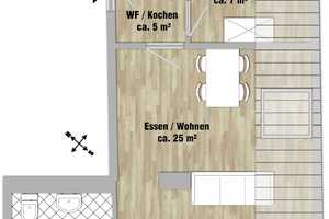 Praktisch geschnittene 2-Zimmer-Wohnung mit Badewanne und großzügigem Wohnbereich – Regensburg – Vorschaubild 7