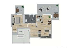Gemütliche 2-Zimmer-Wohnung mit 2 Terrassen