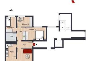 Großzügige Familienwohnung mit Blick ins Grüne // 3.OG li. – Breslauer Str. 263, 38440 Laagberg, Wolfsburg – Vorschaubild 4