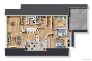 Großzügiger Wohntraum! Interessante 3,5 Zimmer-Wohnung mit 3 Balkonen und Stellplatz! – Die vollständige Adresse der Immobilie erhältst du vom Anbieter., 72631 Aichtal – Vorschaubild 3