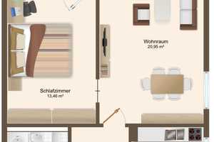Stilvolle 2-Zimmer-Wohnung mit neuem Kleiderschrank, Balkon und EBK in Stuttgart – Stuttgart – Vorschaubild 15