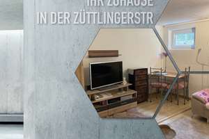 günstige einfache  2 1/2 Zimmer-Souterrain-Wohnung Stuttgart-Rot