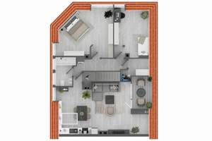 82 m² Wohlfühlwohnen: Moderne DG-Wohnung mit Einbauküche und Loggia – Oldenburgstraße 14, 42389 Langerfeld-Beyenburg, Wuppertal – Vorschaubild 17