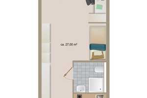 Uninah!! 1-Zi-App. mit Balkon und TG-vermietet! – Regensburg – Vorschaubild 8