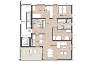 4-Zimmer-Wohnung Wiesbaden – großzügiger Erstbezug mit gehobener Ausstattung – Thaerstraße 3, 65193 Nordost, Wiesbaden – Vorschaubild 6