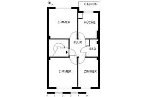 Gemütliche 3-Zimmer-Wohnung mit Balkon – Alwin-Lonke-Str. 50, 28719 Burg-Grambke, Bremen – Vorschaubild 2