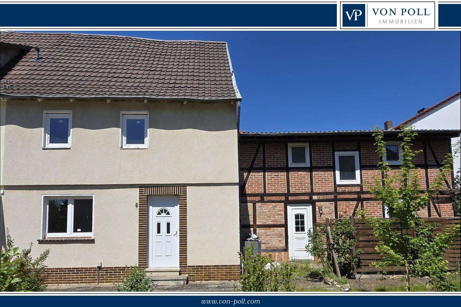 Doppelhaushälfte, die einer Sanierung bedarf, mit Anbau, Werra Meißner Kreis – Bild 1