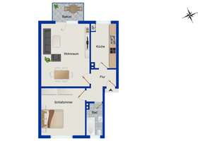 Klassisch geschnittene 2-Zimmer-Wohnung in Bochumer Innenstadtlage – Die vollständige Adresse der Immobilie erhältst du vom Anbieter., 44793 Kruppwerke, Bochum – Vorschaubild 4