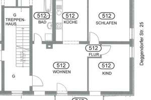 Hübsche 3 Zimmer Wohnung in ruhiger Lage ** Provisionsfrei ** – Deggendorfer Straße 25, 93055 Ostenviertel, Regensburg – Vorschaubild 9