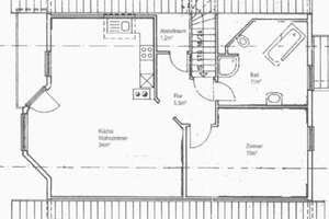 Charmante DG Wohnung mit Balkon, Tageslichtbad und moderner Einbauküche  – 91336 Heroldsbach – Vorschaubild 6