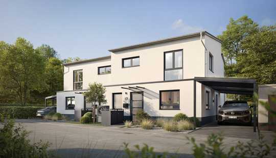 Bild von NEUBAU - Einfamilienwohnhaus (DHH) am Wald- und Feldrand in Egelsbach