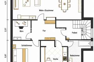 Charmante 3-Zimmer-Dachgeschosswohnung mit freier Gartennutzung in 66121 Saarbrücken – Die vollständige Adresse der Immobilie erhältst du vom Anbieter., 66121 Schafbrücke, Saarbrücken – Vorschaubild 10