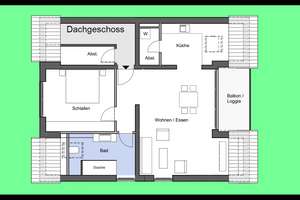 Moderne 2-Zi Dachgeschosswohnung mit Terrasse zum Erstbezug in bester Lage von Bonn-Duisdorf – Die vollständige Adresse der Immobilie erhältst du vom Anbieter., 53123 Duisdorf, Bonn – Vorschaubild 5