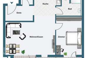 Henninger Turm - Zwei-Zimmer-Residence mit Skylineblick – 60599 Sachsenhausen-Süd, Frankfurt am Main – Vorschaubild 12