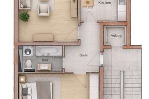 Vermietete 2-Zimmer Wohnung mit Loggia in Speyer-West – Die vollständige Adresse der Immobilie erhältst du vom Anbieter., 67346 West, Speyer – Vorschaubild 6