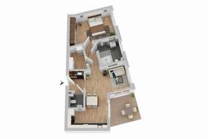 Wohnquartier "Am Handorfer Markt": Zukunftsweisend wohnen mit Energieklasse A+ - WE1 – Die vollständige Adresse der Immobilie erhältst du vom Anbieter., 48157 Handorf, Münster – Vorschaubild 3