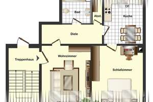Gemütliche 2-Zimmer-Dachgeschosswohnung in Velbert "Am Berg" – Die vollständige Adresse der Immobilie erhältst du vom Anbieter., 42549 Velbert-Mitte, Velbert – Vorschaubild 7