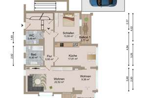 Großzügige 2-ZKB-Wohnung mit zwei Balkonen und Wintergarten im EG - direkt am Park – 86825 Bad Wörishofen – Vorschaubild 27