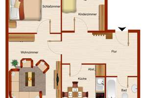3-Zimmer-Wohnung im Hammer Westen – Friesenstraße 13, 59067 Herringen, Hamm – Vorschaubild 2
