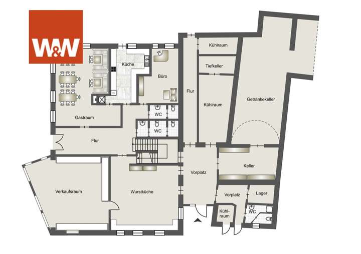 Grundriss EG Hauptgebäude