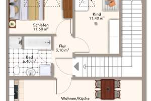 Sonnige 3-Raum-Wohnung mit Balkon – An der Enckekaserne 45, 39110 Stadtfeld West, Magdeburg – Vorschaubild 12
