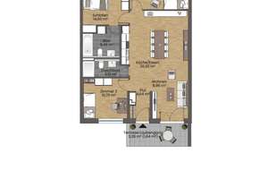 Franklin-Village | Lebendiges Wohnquartier - Moderne 4-Zimmer-Wohnung in Holzbauweise – Franklin-D.-Roosevelt-Straße 98-108, 68309 Käfertal, Mannheim – Vorschaubild 14