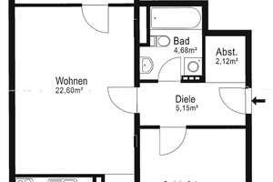 Helle 2-Zimmer-Wohnung mit Loggia in Wuppertal Vohwinkel – Die vollständige Adresse der Immobilie erhältst du vom Anbieter., 42329 Vohwinkel, Wuppertal – Vorschaubild 5