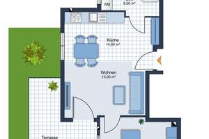 Schnuckelige 2 ZKB Erdgeschoss-Wohnung Nähe Auwaldsee – Egerlandstraße 2a, 85053 Südost, Ingolstadt – Vorschaubild 14