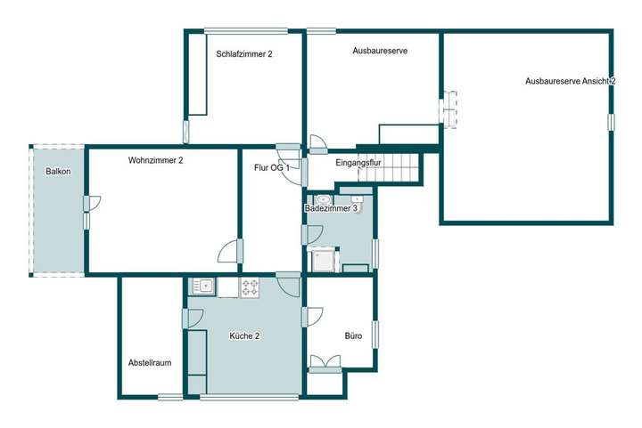 Grundriss Skizze 1.OG