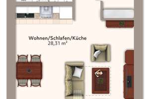 Stadtnahes Wohnen: Einzimmerapartment mit Balkon – An der Enckekaserne 10, 39110 Stadtfeld West, Magdeburg – Vorschaubild 11