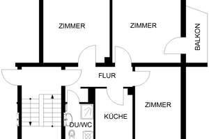 3 Zimmer Wohnung in Hagen – Jungfernbruch 25, 58135 Haspe-West, Hagen – Vorschaubild 2