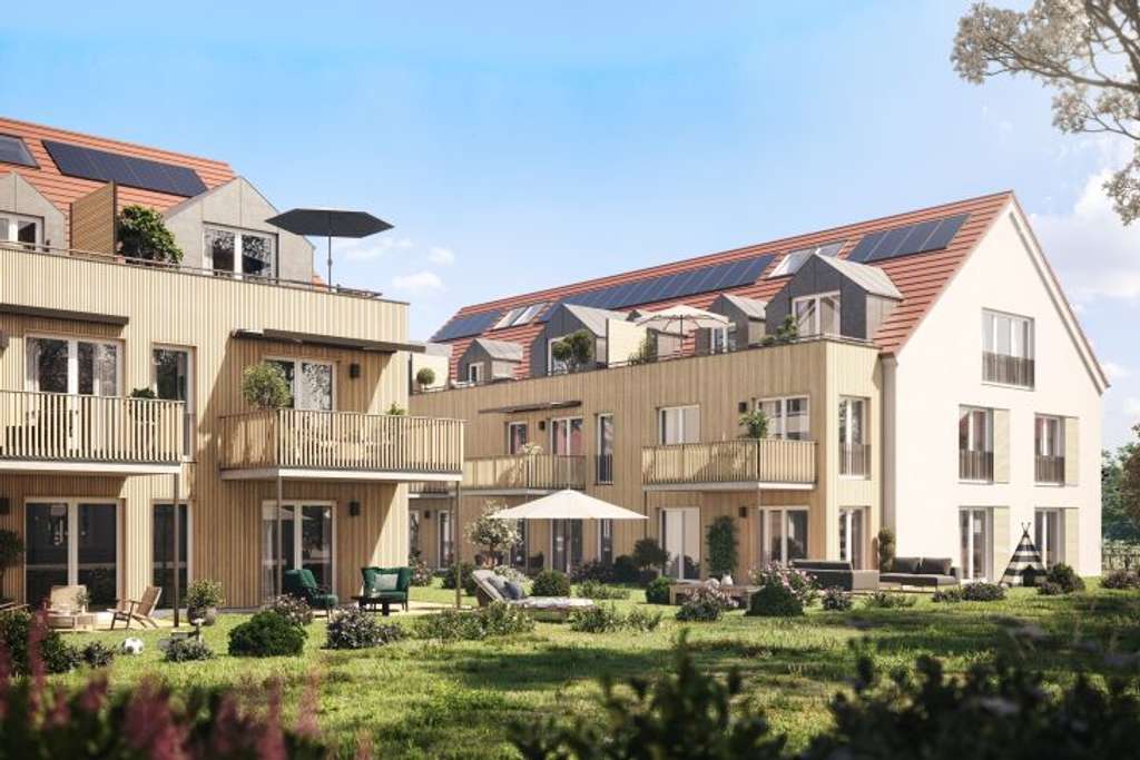 Neubau einer individuellen 2-Zimmer-Dachgeschosswohnung mit Galerie und ausgedehnter Südterrasse