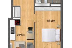 1 Monat mietfrei – barrierefreies Wohnen neu gedacht: 2-Zimmer mit Komfort – Durlacher Straße 60, 75172 Weststadt, Pforzheim – Vorschaubild 12