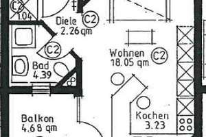 kleine Wohnung in ruhiger Lage