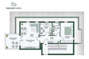 BEZUGSFREI – Traum-Dachterrasse mit Weitblick über Leipzig – Die vollständige Adresse der Immobilie erhältst du vom Anbieter., 4207 Lausen-Grünau, Leipzig – Vorschaubild 21