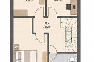 150 m² Wohnkomfort: 5-Zimmer-Maisonette auf 3 Ebenen mit Terrasse und Dachstudio – Die vollständige Adresse der Immobilie erhältst du vom Anbieter., 83714 Miesbach – Vorschaubild 19